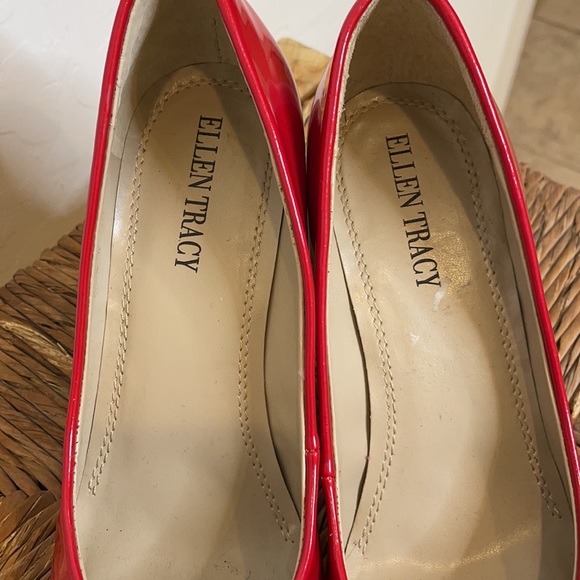 New Ellen Tracy red heels shoes Cody size 6 6M 🌵 - Picture 4 of 8